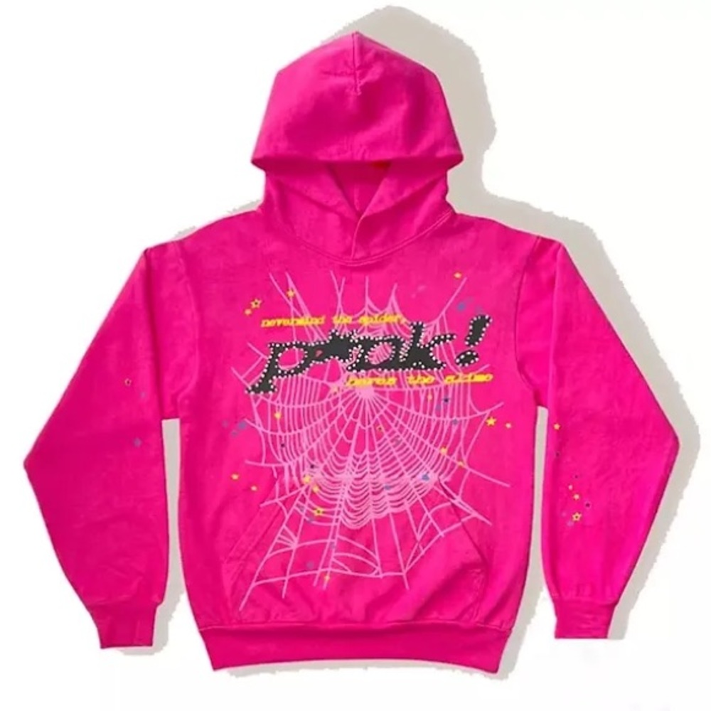 Pink Sp5der 555 hoodie